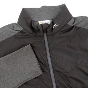 KJUS Retention Quilted Hybrid Jacket Gray Mens XL Full Zip